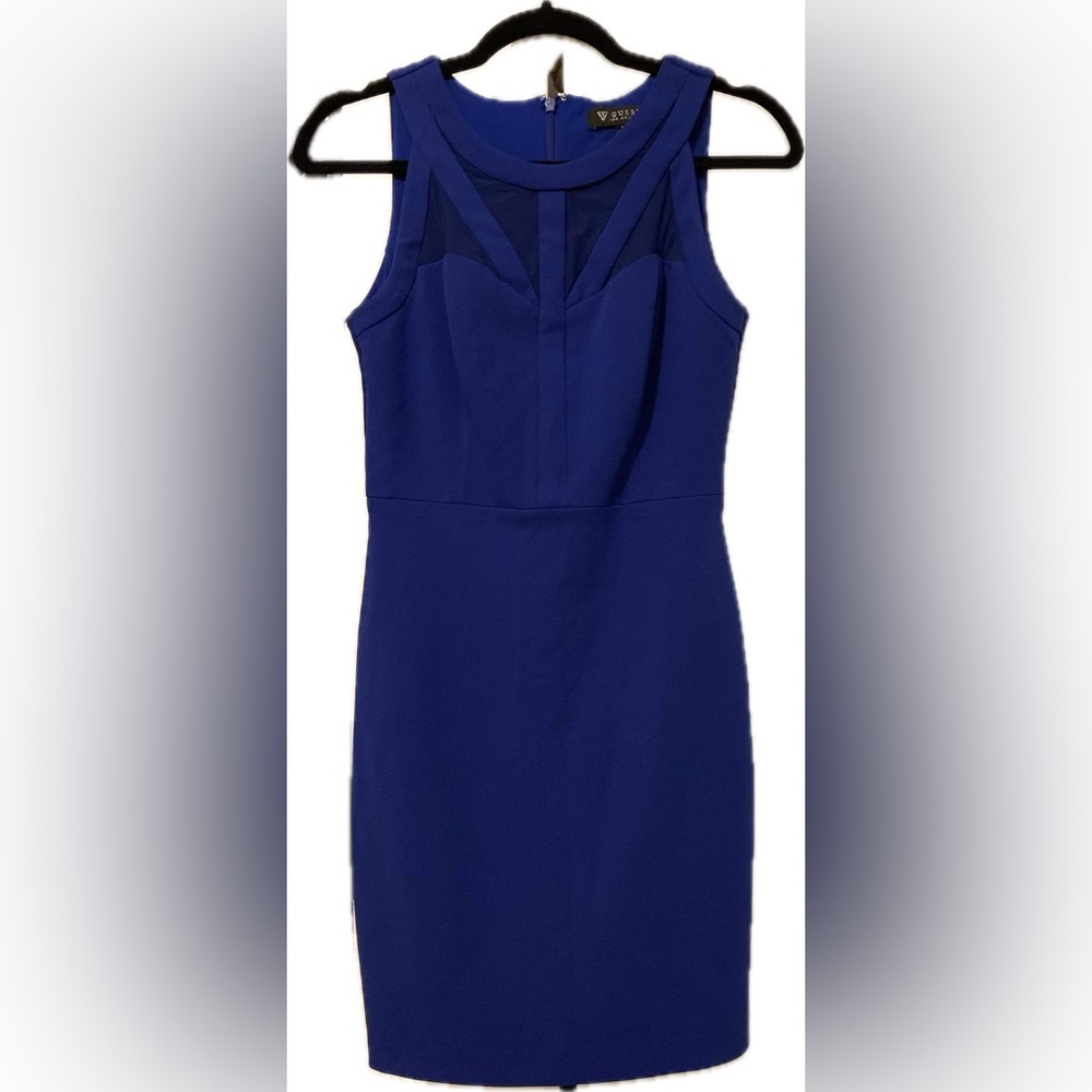 Guess Royal Blue Sheath Dress